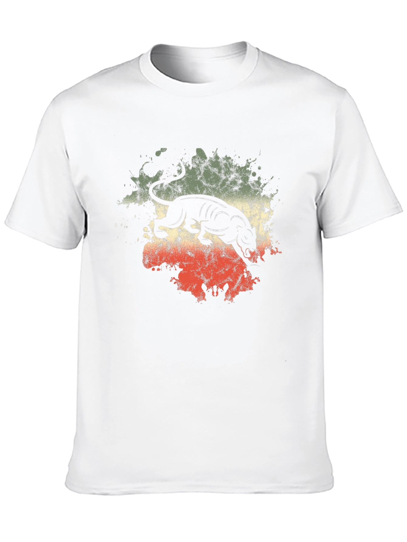 Black Retro Panther Graphic T-Shirt - Black view 10