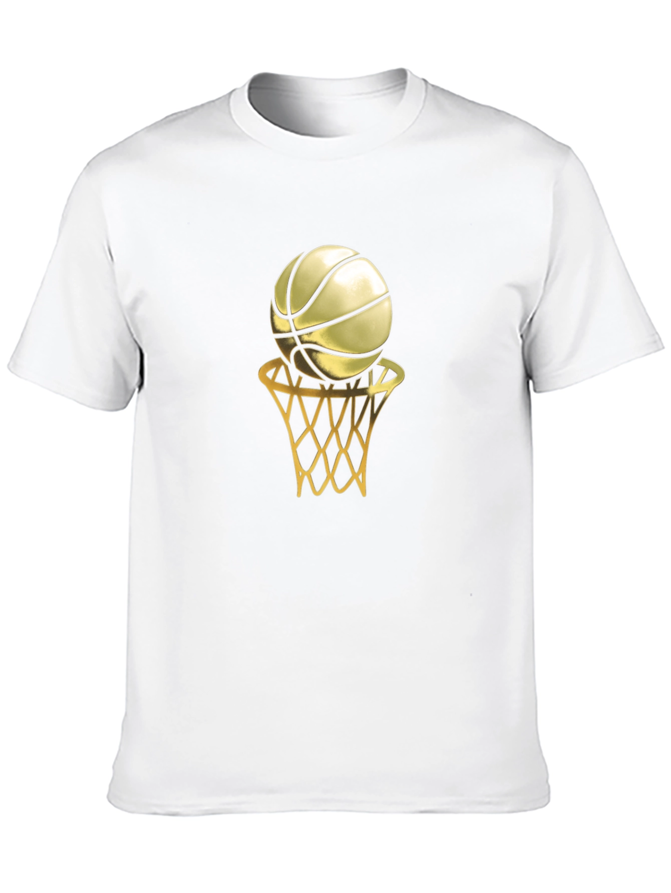 Black Golden Basketball Graphic Tee view 10