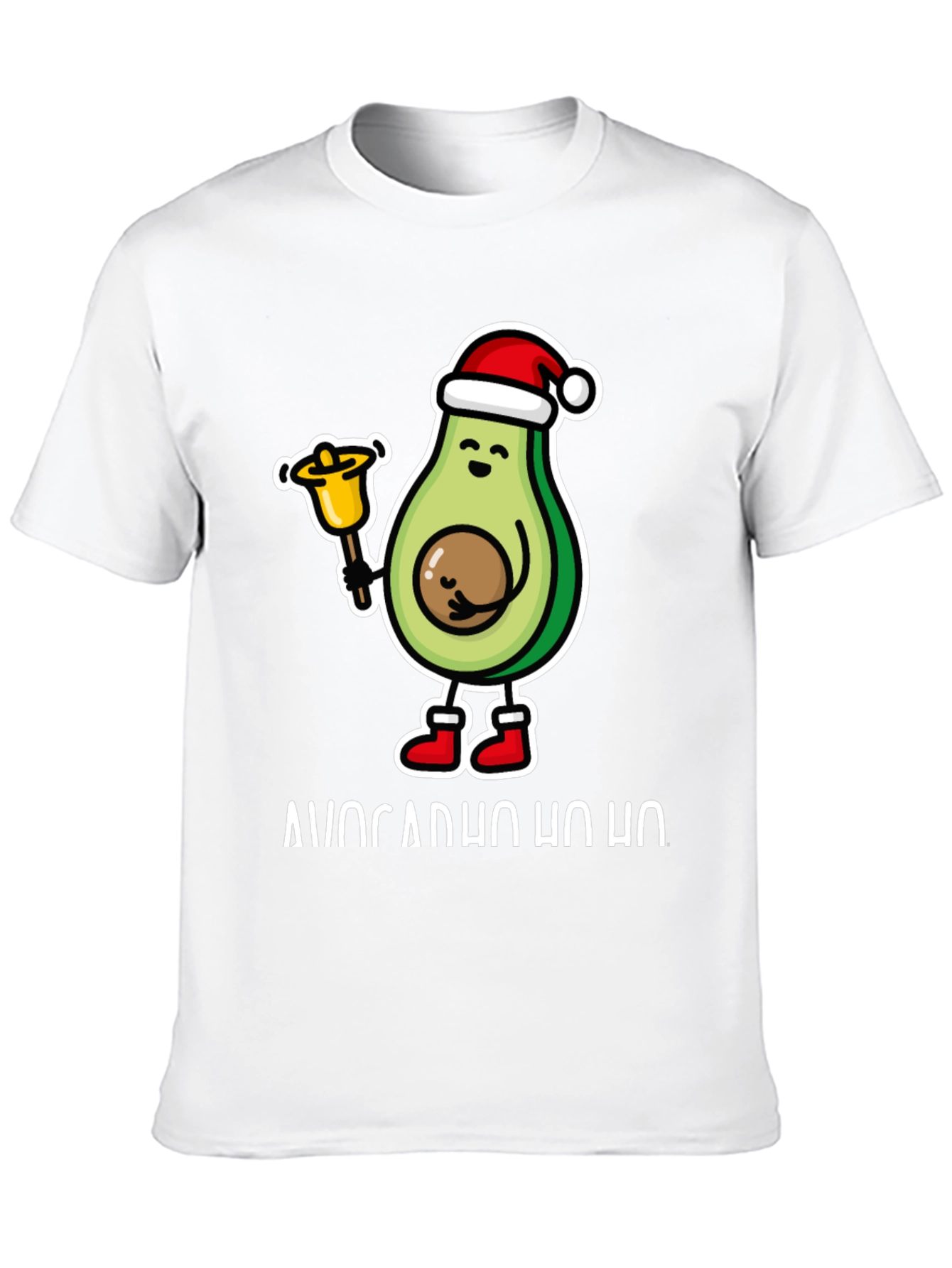 Black Avocado Ho Ho Christmas T-Shirt view 10
