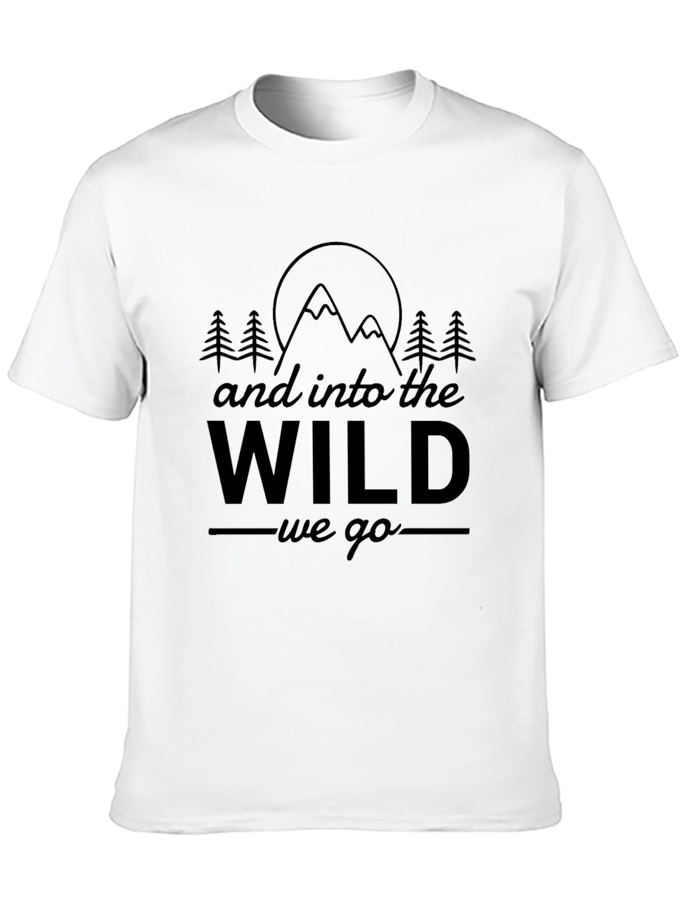 Black Into the Wild Graphic Tee view 10