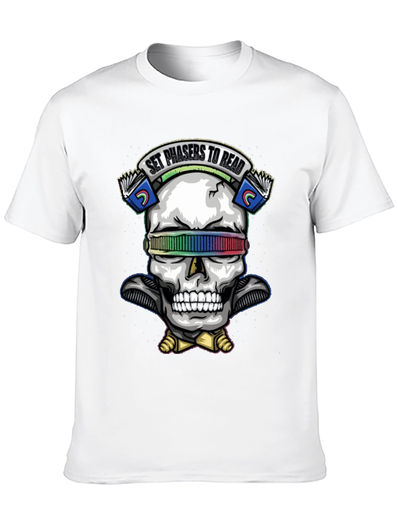 Black Set Phasers to Read T-Shirt view 10