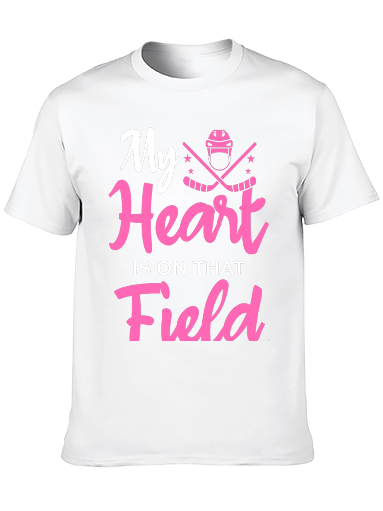 Black My Heart Is On That Field Hockey T-Shirt view 10