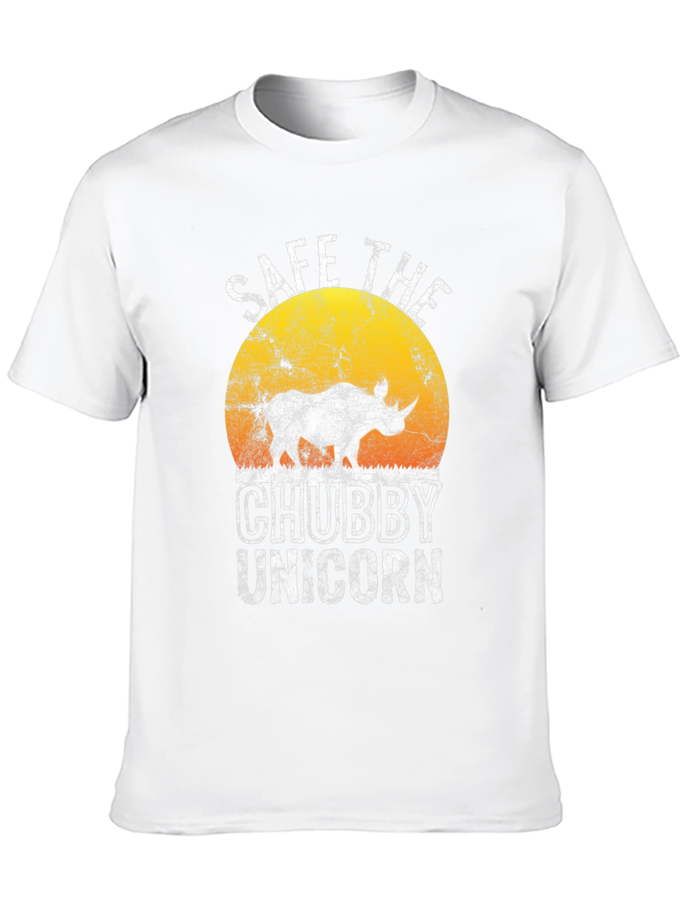 Black Save The Chubby Unicorn T-Shirt - Black Cotton Tee view 10