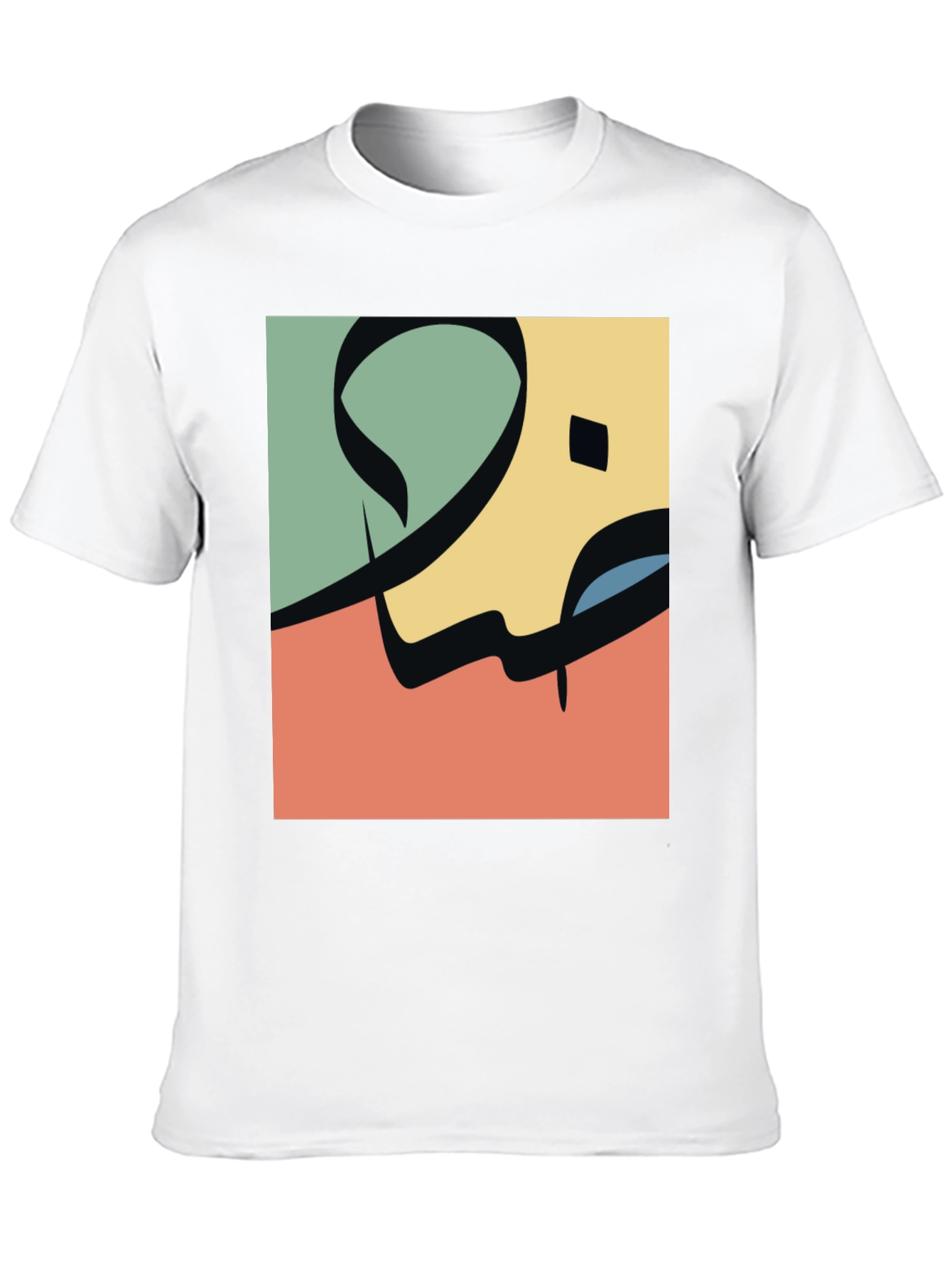 Black Abstract Arabic Calligraphy Design Tee view 10