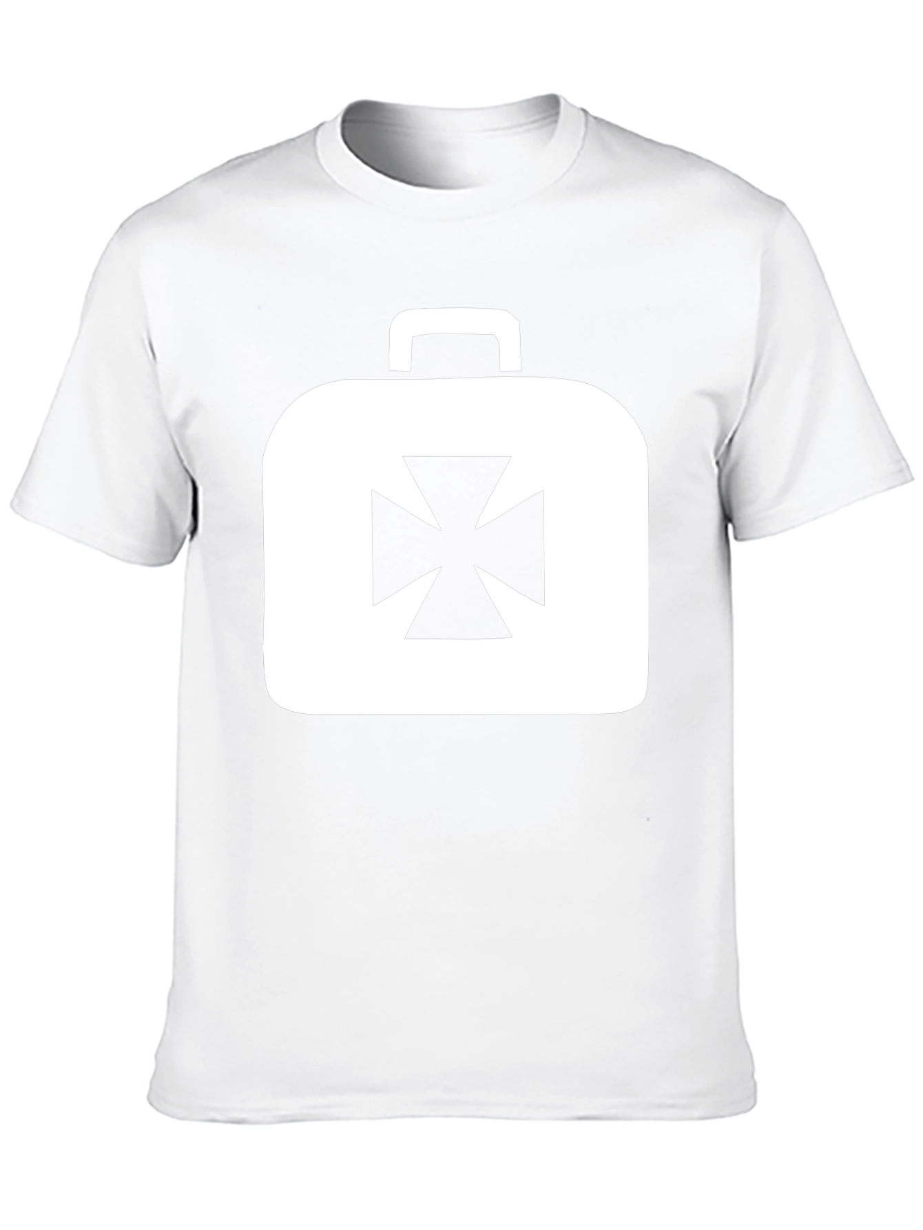 Black Iron Cross Briefcase Graphic Tee - Black view 10