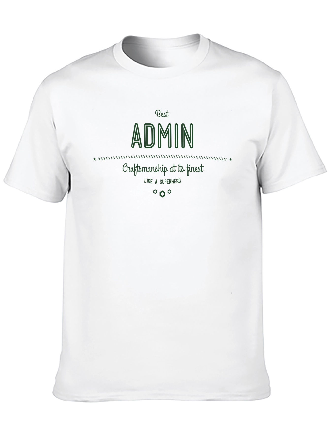 Black Best Admin T-Shirt - Craftsmanship Superhero Tee view 10