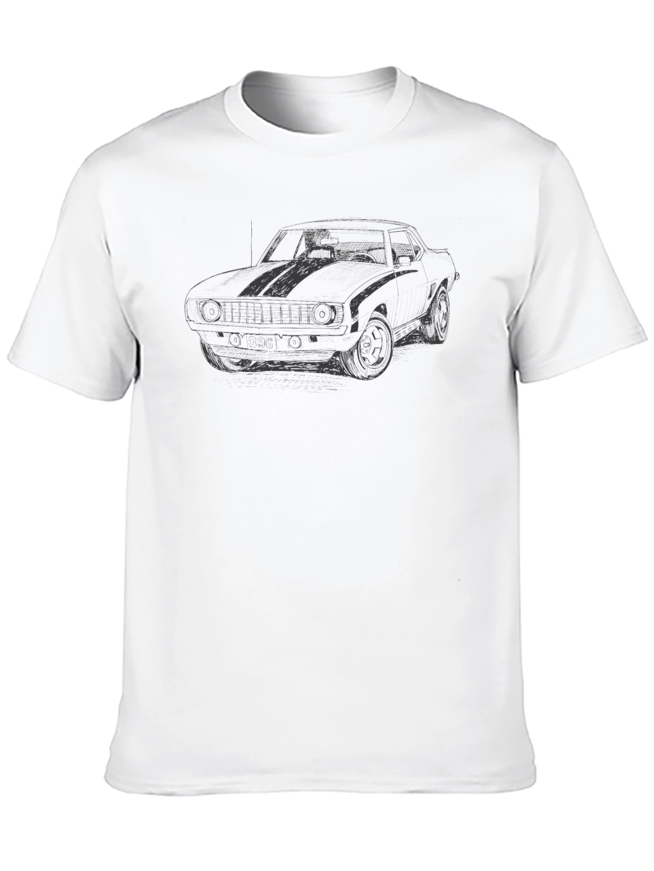 Classic Car Graphic Tee - Men's Black T-Shirt - 10