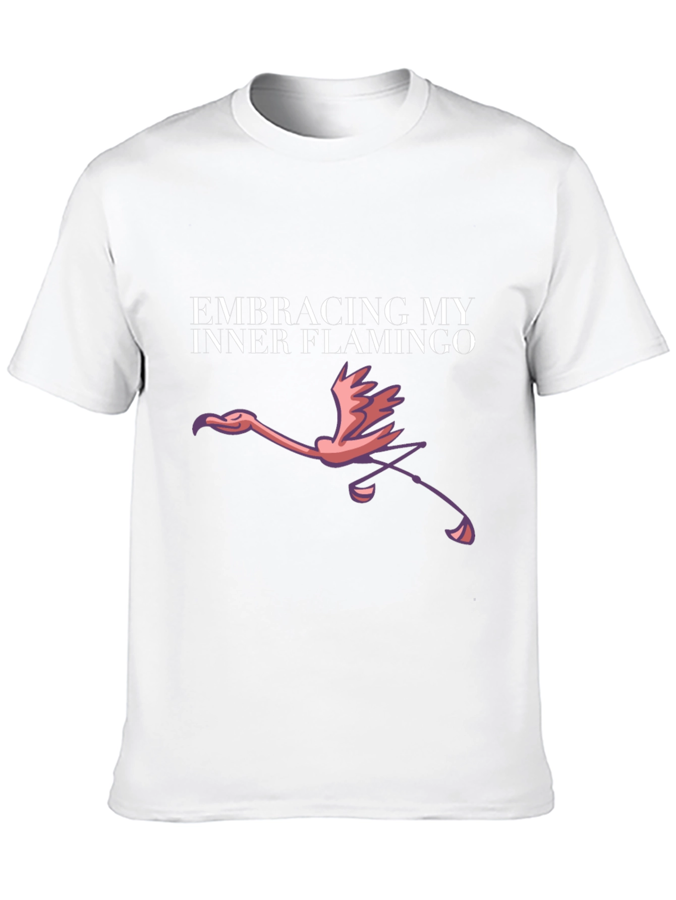 Black Embracing My Inner Flamingo T-Shirt view 10