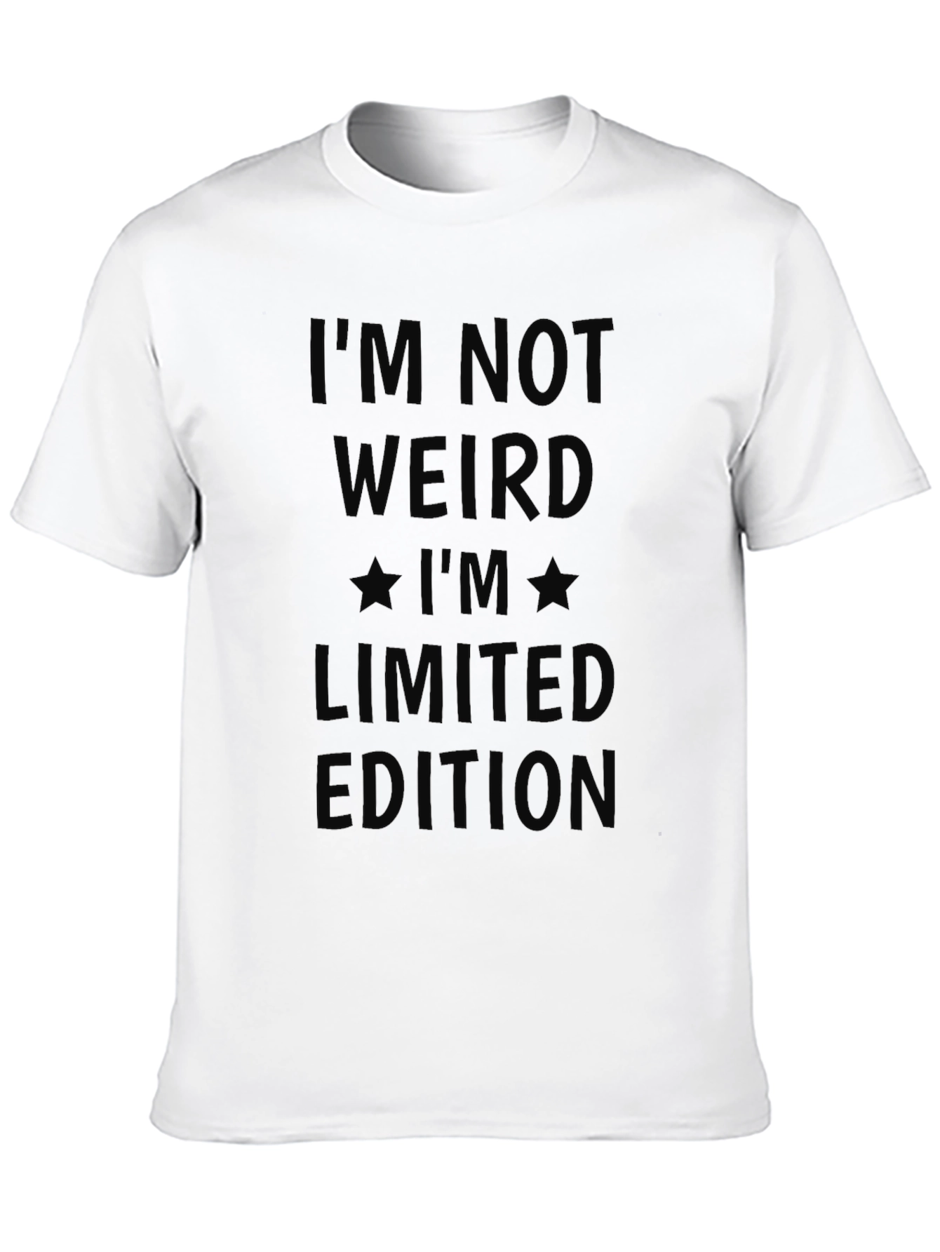 Black I'm Not Weird Limited Edition Graphic T-Shirt view 10