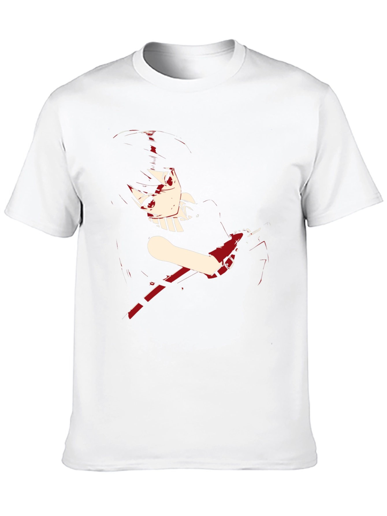 Black Anime Girl Graphic Black T-Shirt view 10