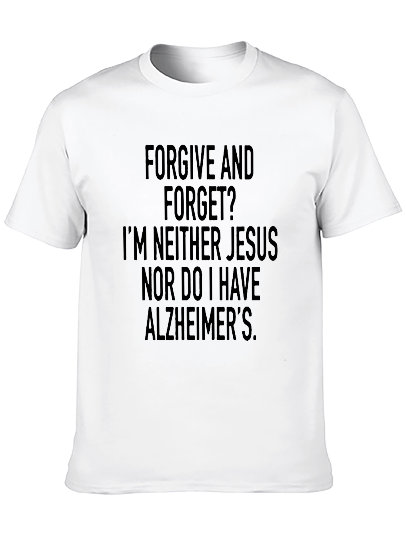 Black Funny Forgive & Forget Graphic Tee view 10