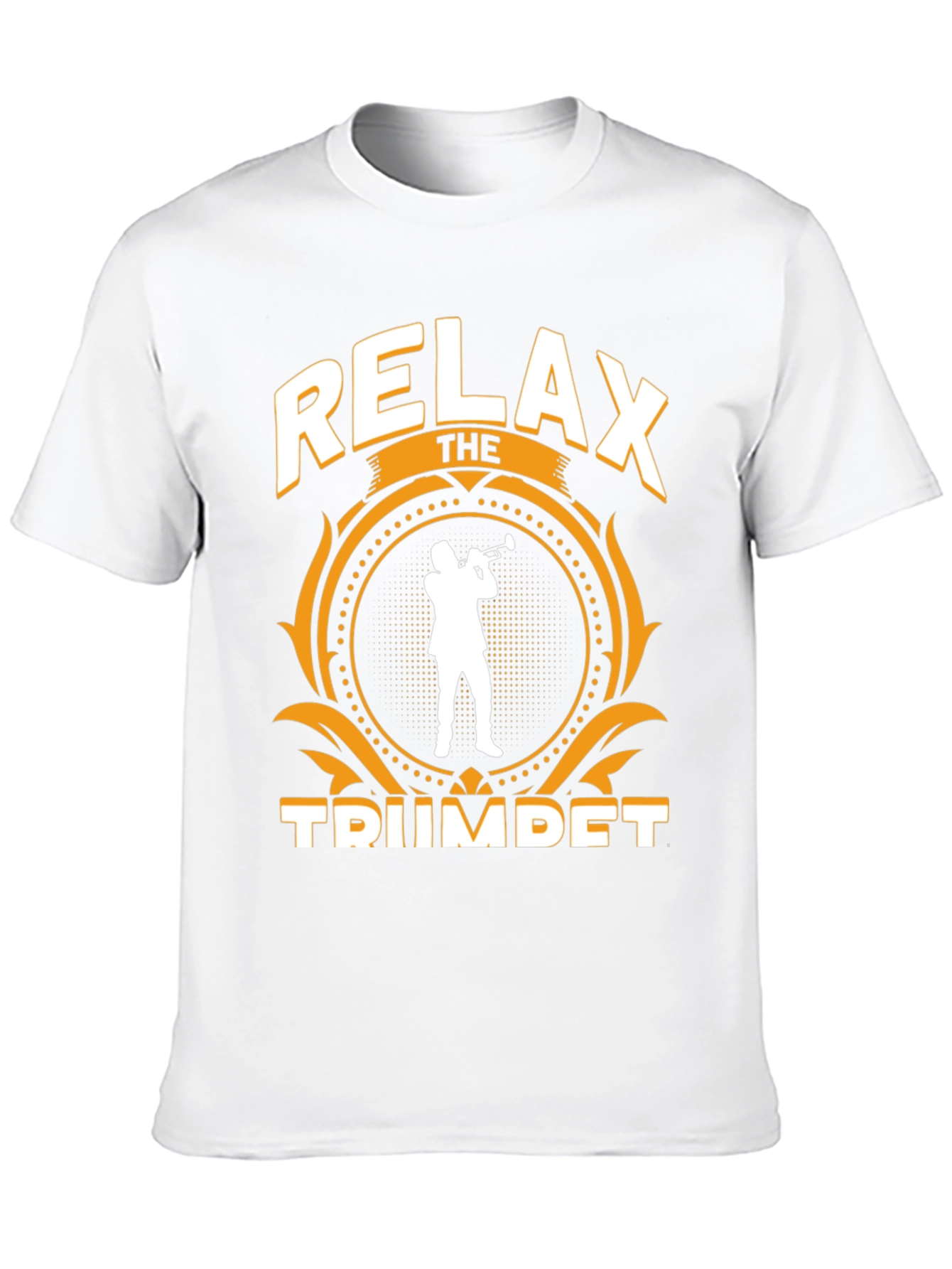 Black Relax the Trumpet Player T-Shirt view 10