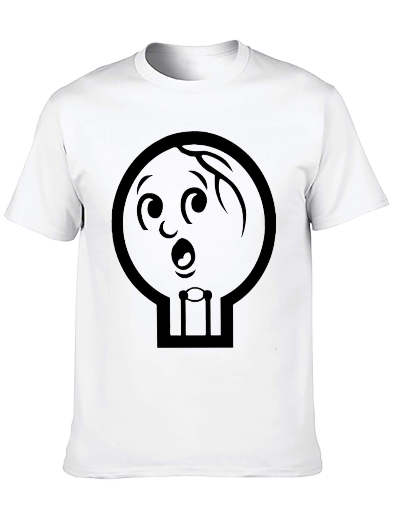 Black Whimsical Cartoon Character Graphic T-Shirt view 10