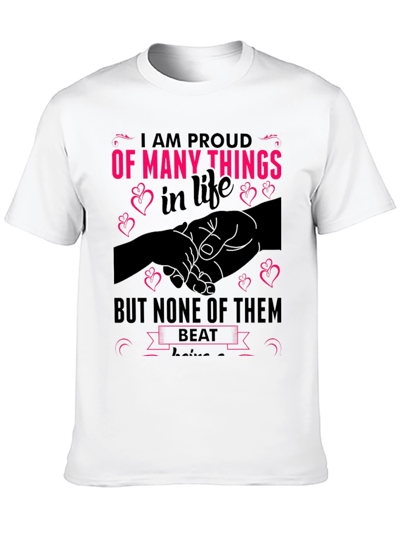 Black Proud of Many Things T-Shirt view 10