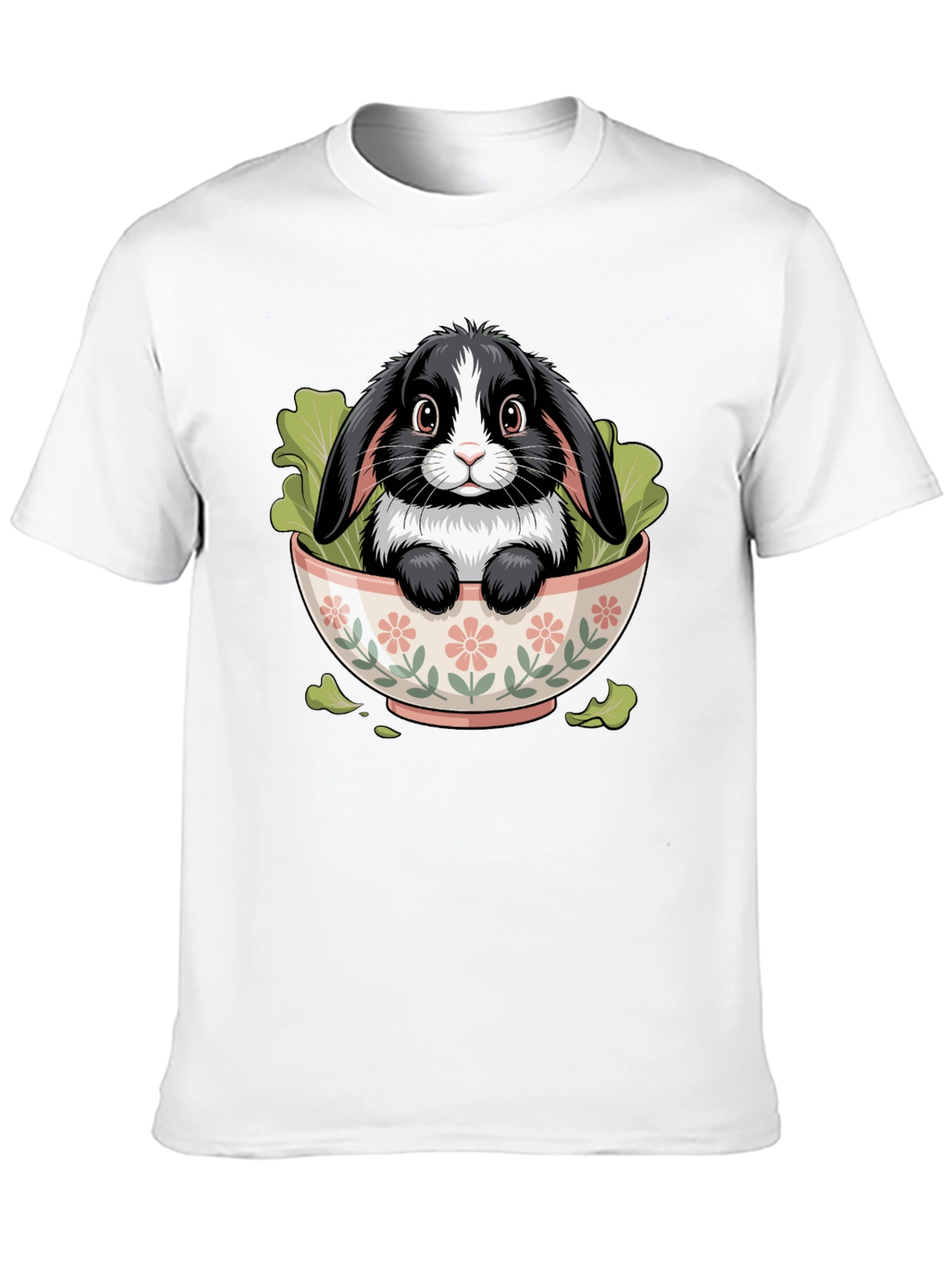 Black Bunny in Bowl Graphic Tee view 10