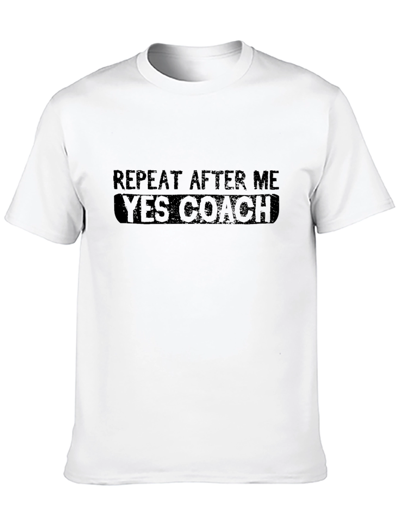 Black Yes Coach T-Shirt - Funny Motivational Tee view 10
