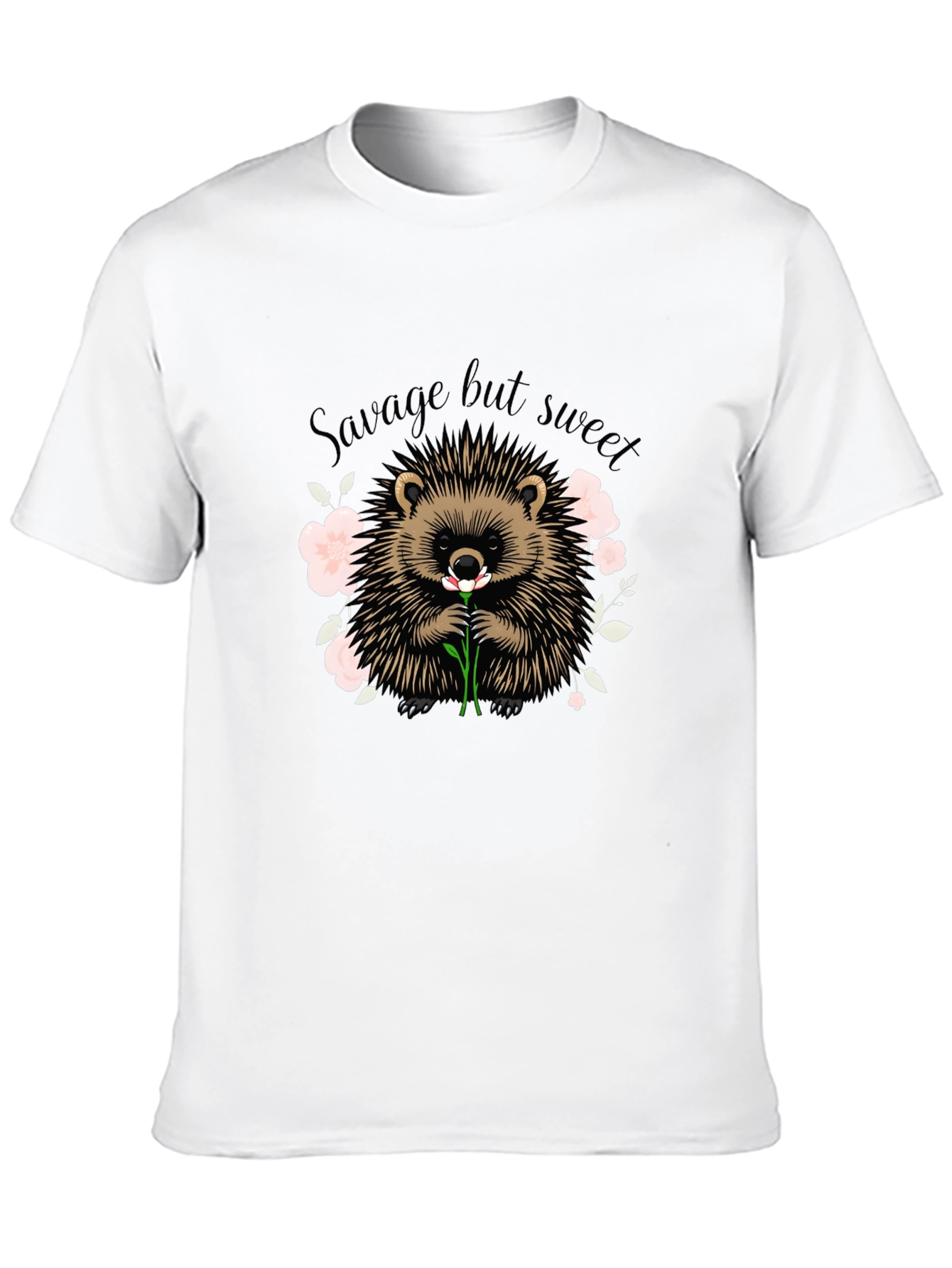 Black Savage But Sweet Hedgehog Graphic Tee view 10