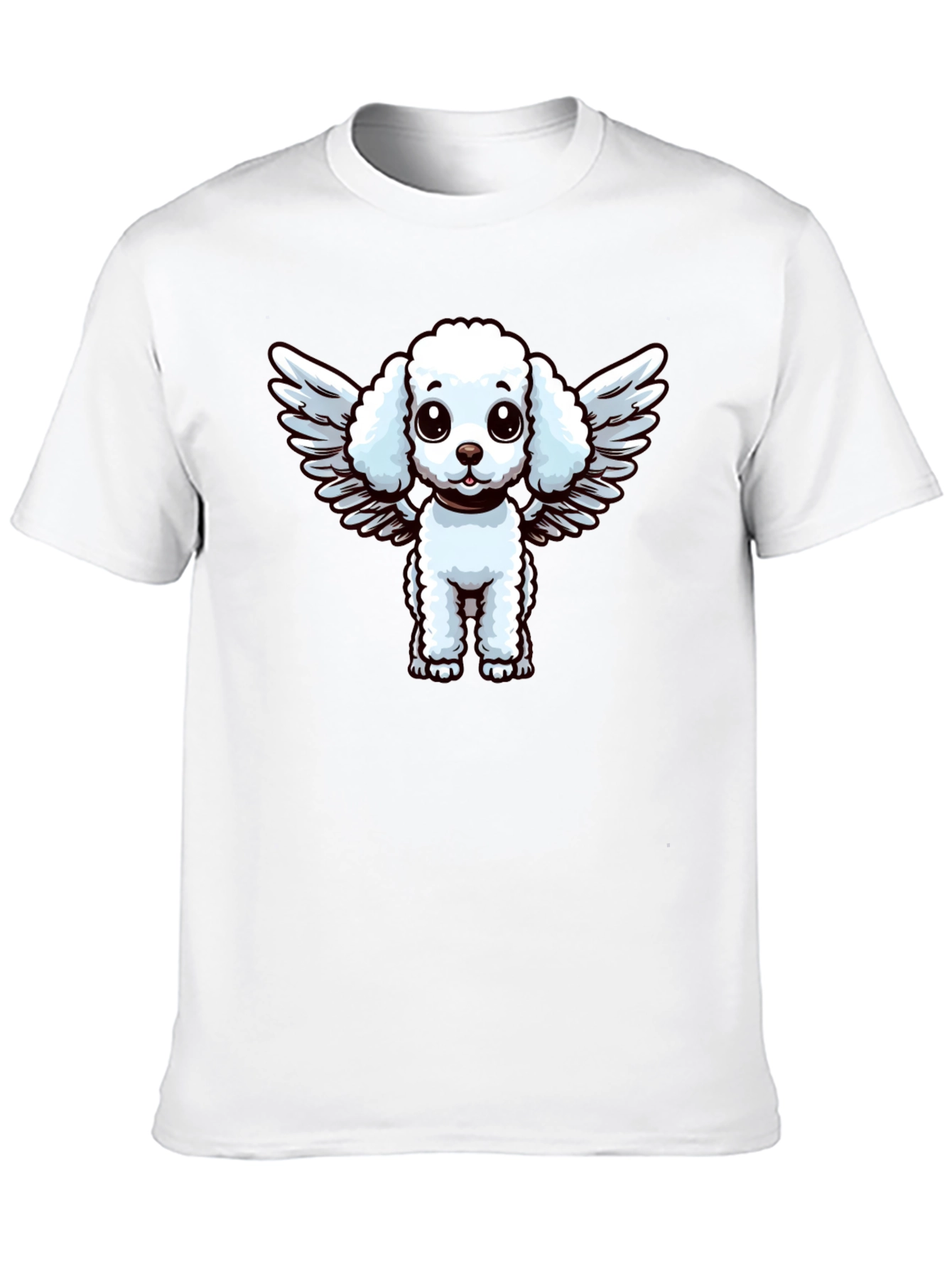 Black Angel Poodle Graphic Tee - Unique Dog Lover Gift view 10