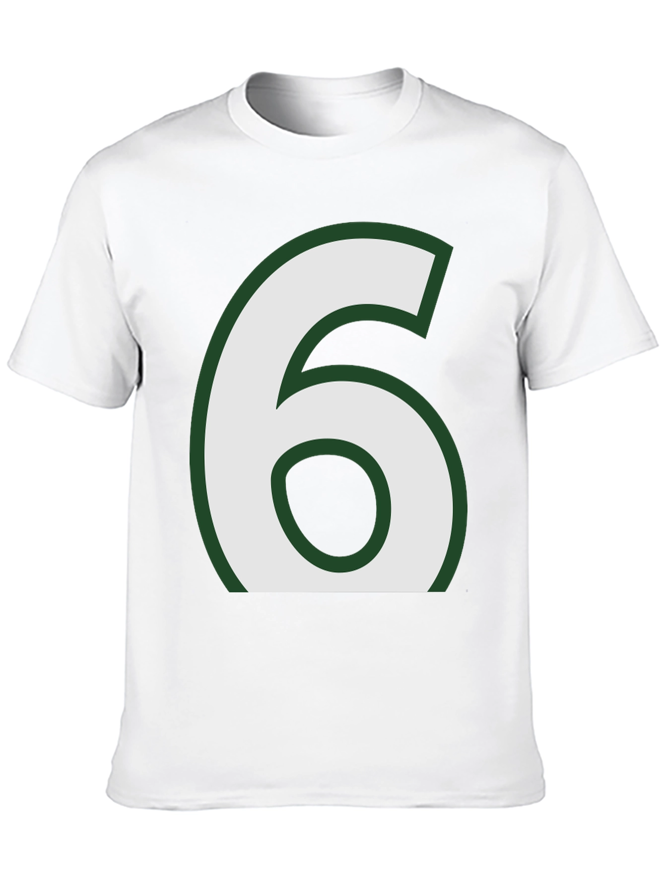 Black Number 6 Graphic Tee - Black Cotton Blend view 10