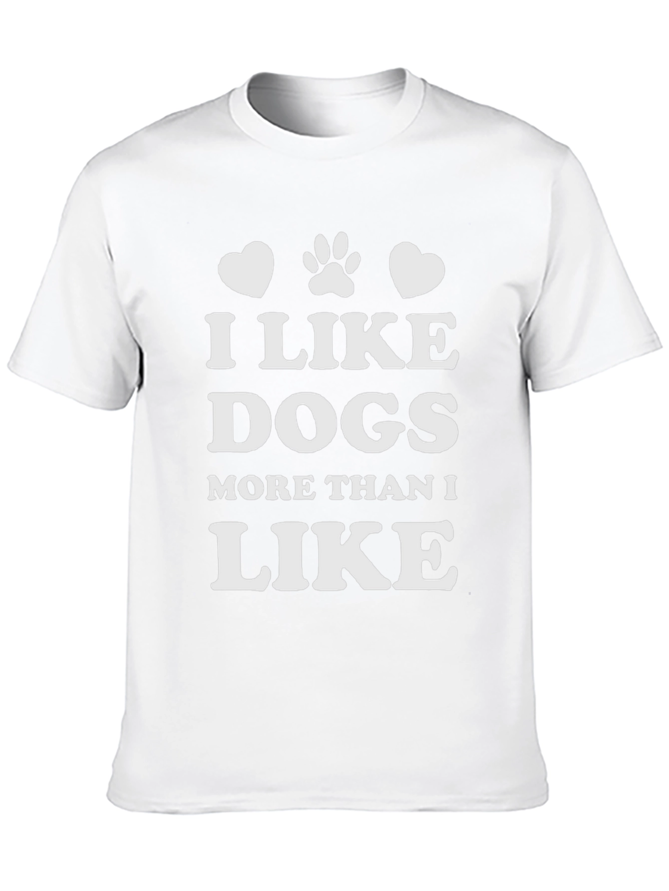 Black I Like Dogs T-Shirt - Black Cotton Blend view 10