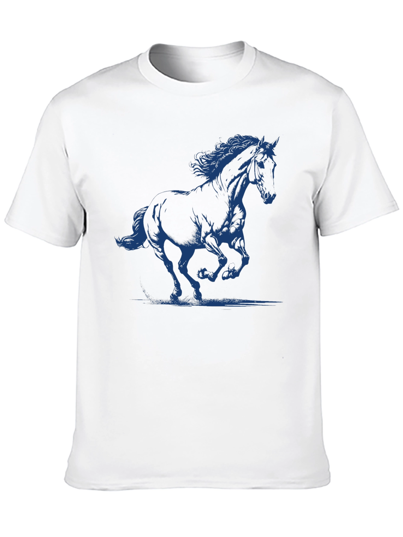 Black Horse Graphic Black T-Shirt view 10