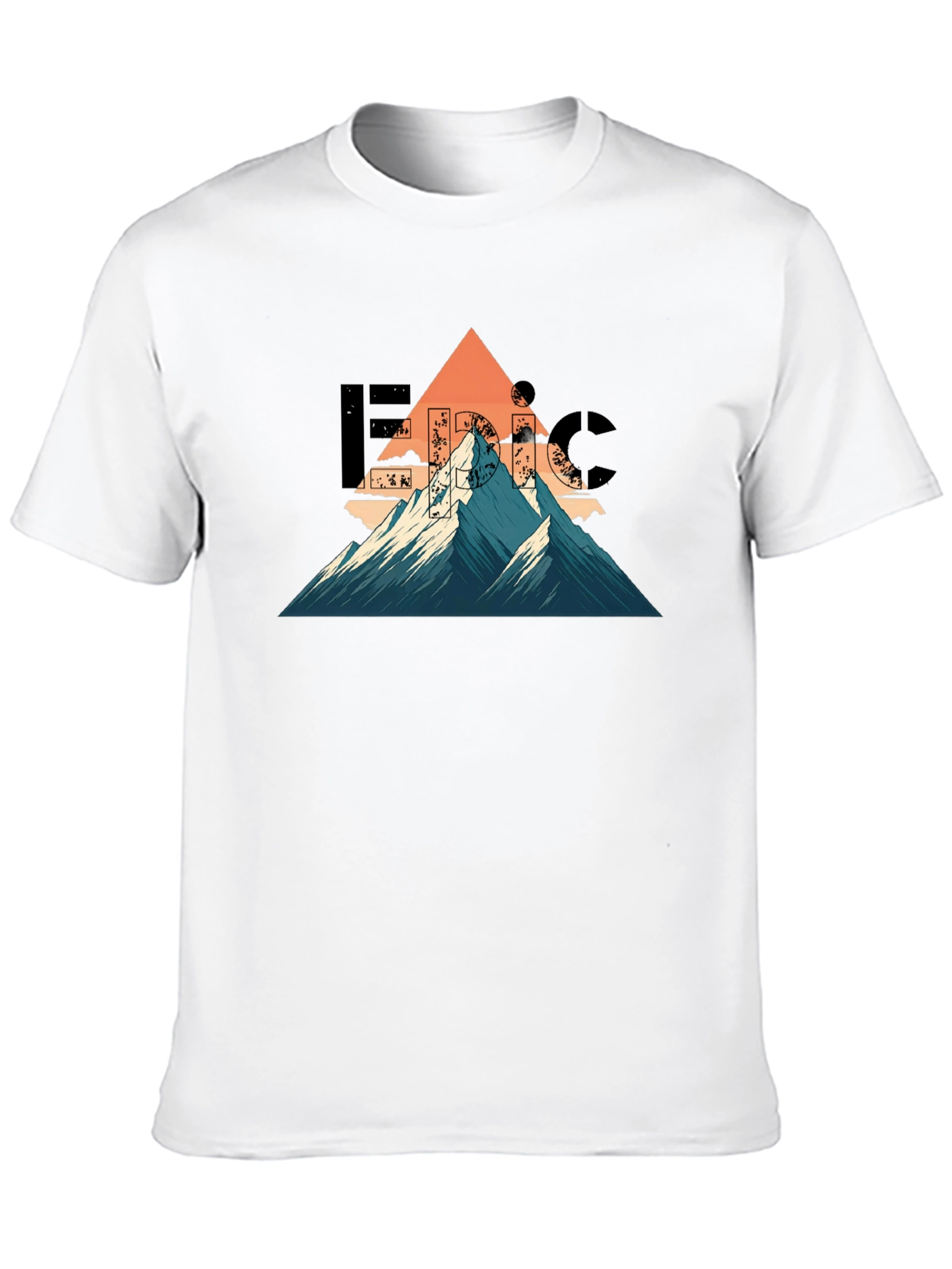 Black Epic Mountain Graphic T-Shirt - Adventure Ready view 10