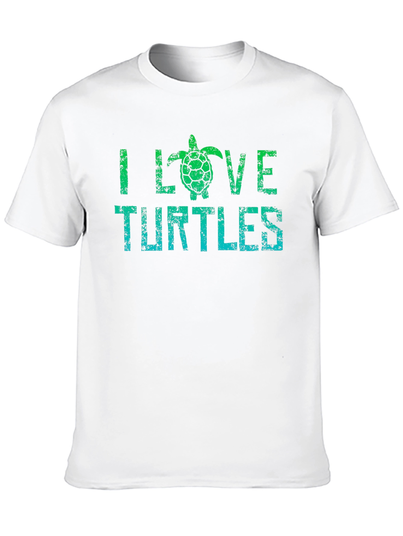 Black I Love Turtles Graphic T-Shirt - Black view 10