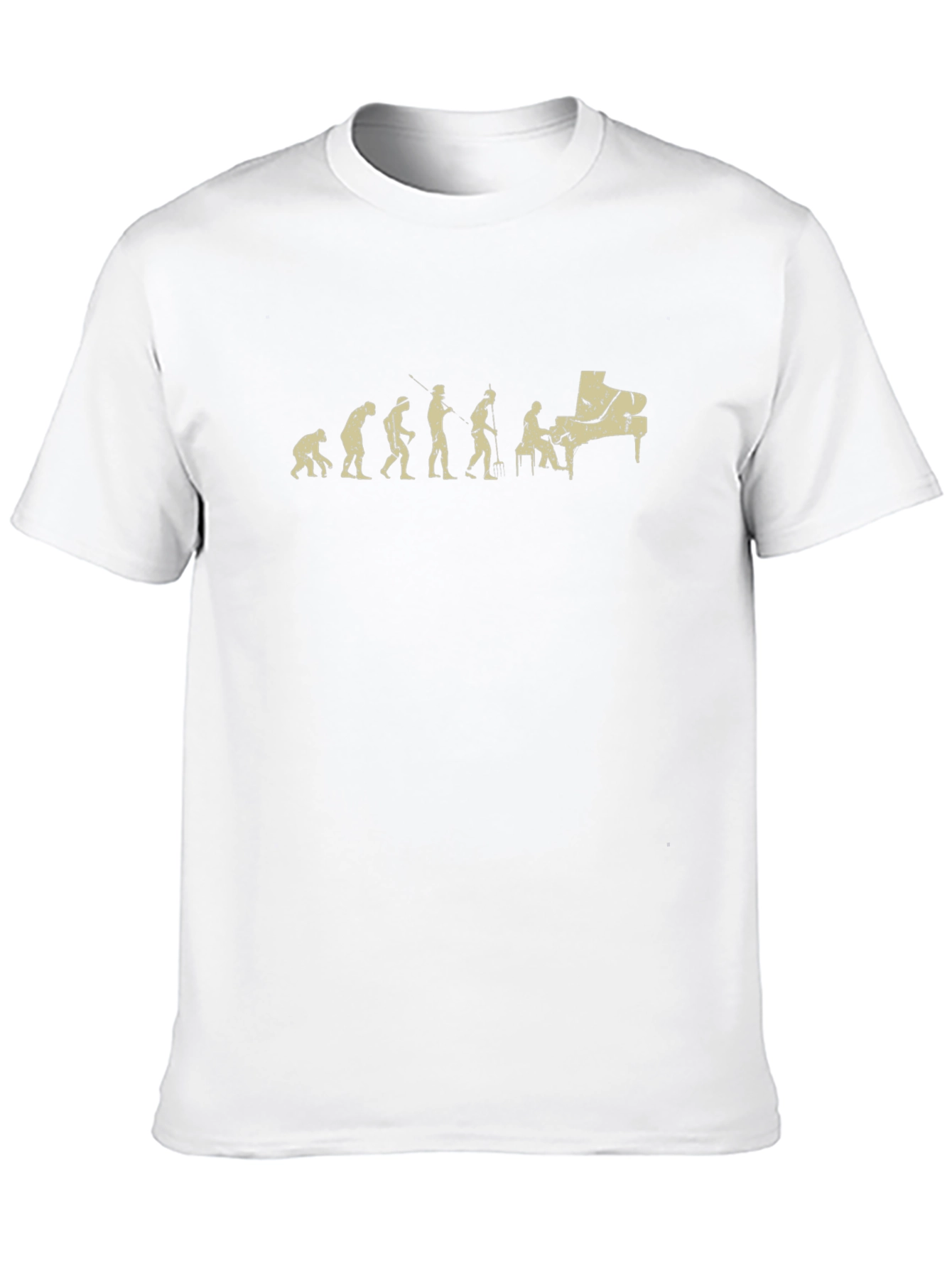 Black Evolution of Piano T-Shirt - Music Lover Tee view 10