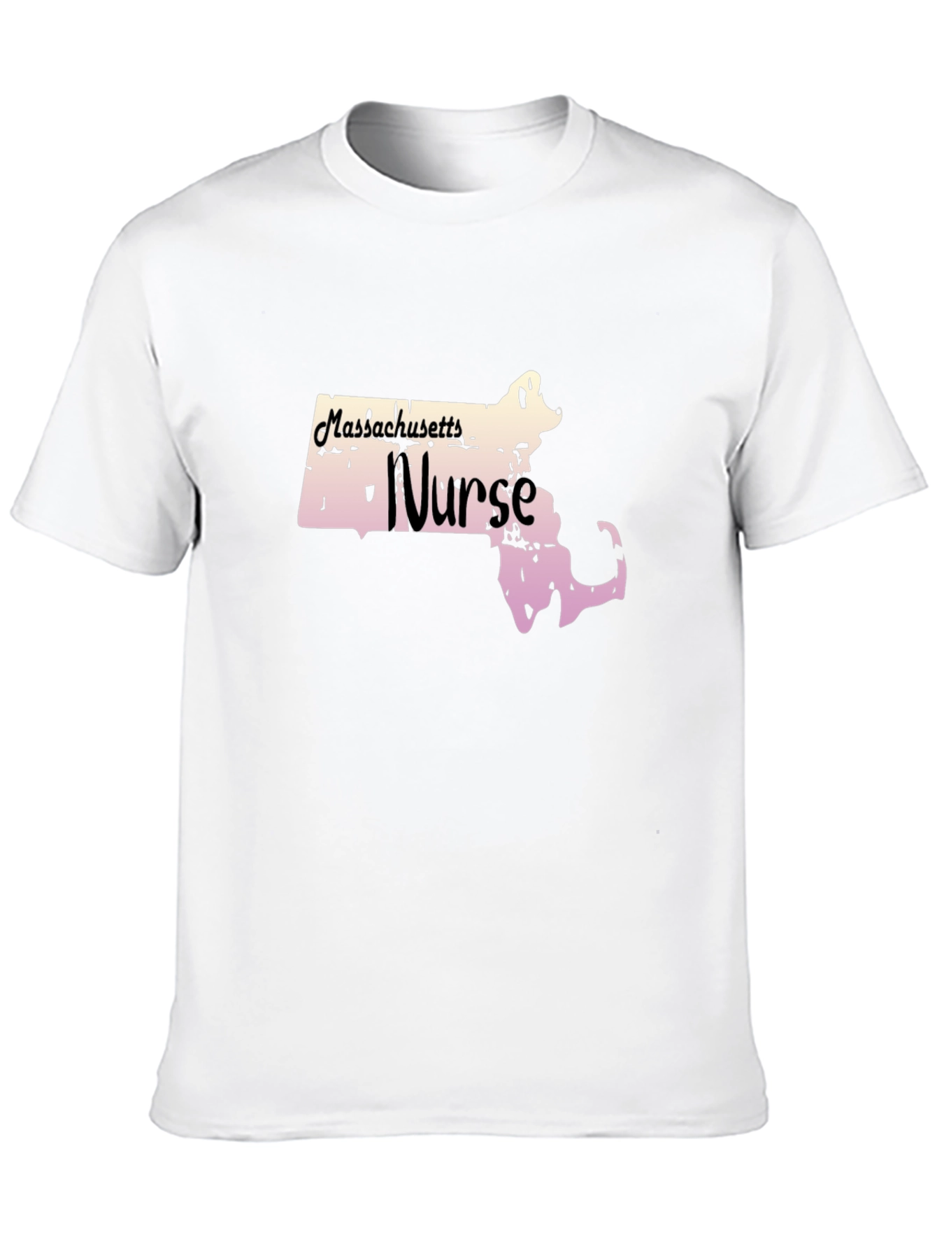 Black Massachusetts Nurse T-Shirt view 10