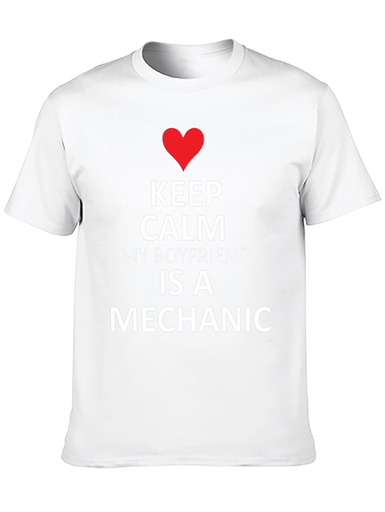 Black Keep Calm Boyfriend Mechanic Tee - Black view 10
