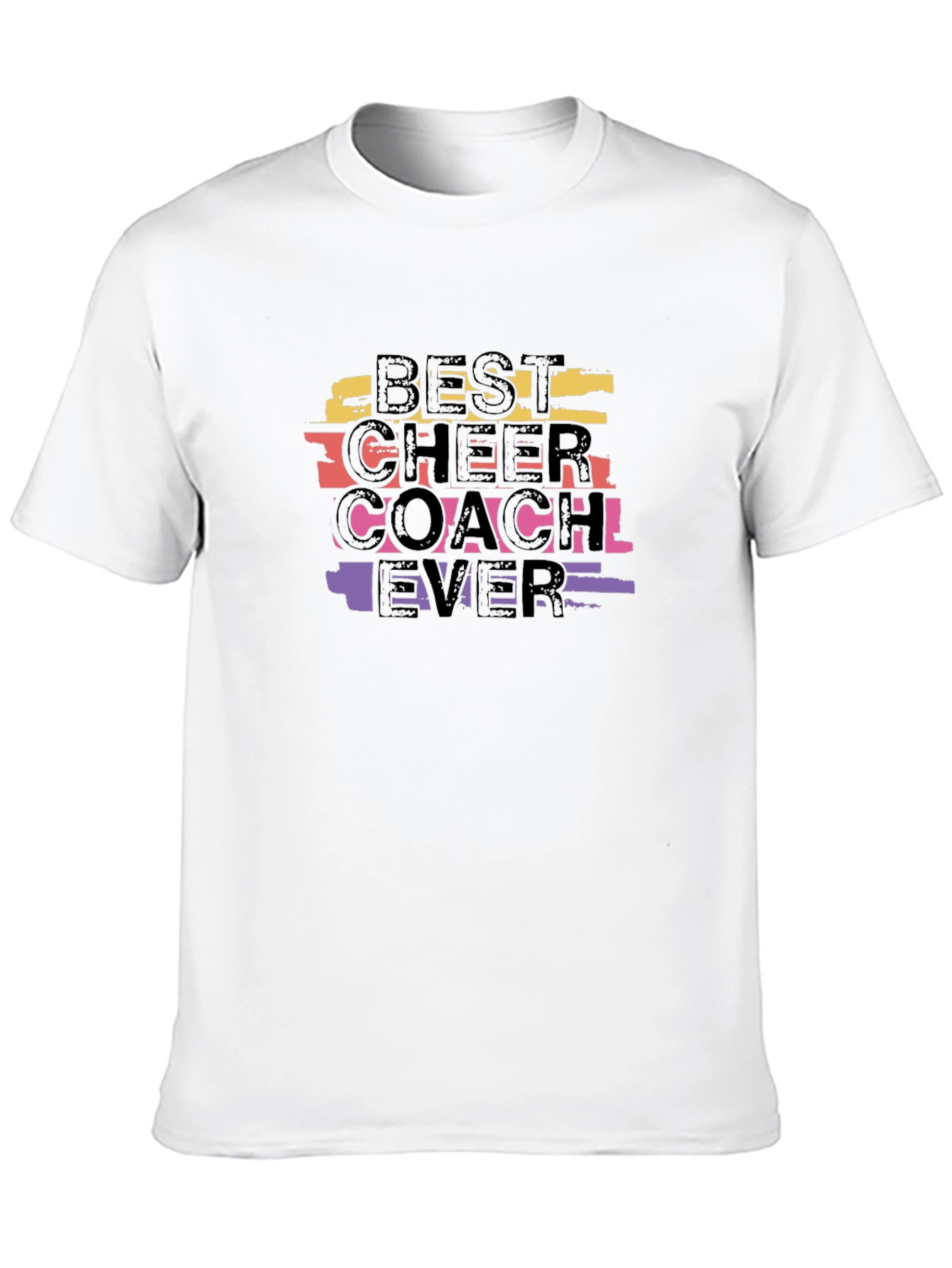 Black Best Cheer Coach Ever Graphic Tee view 10