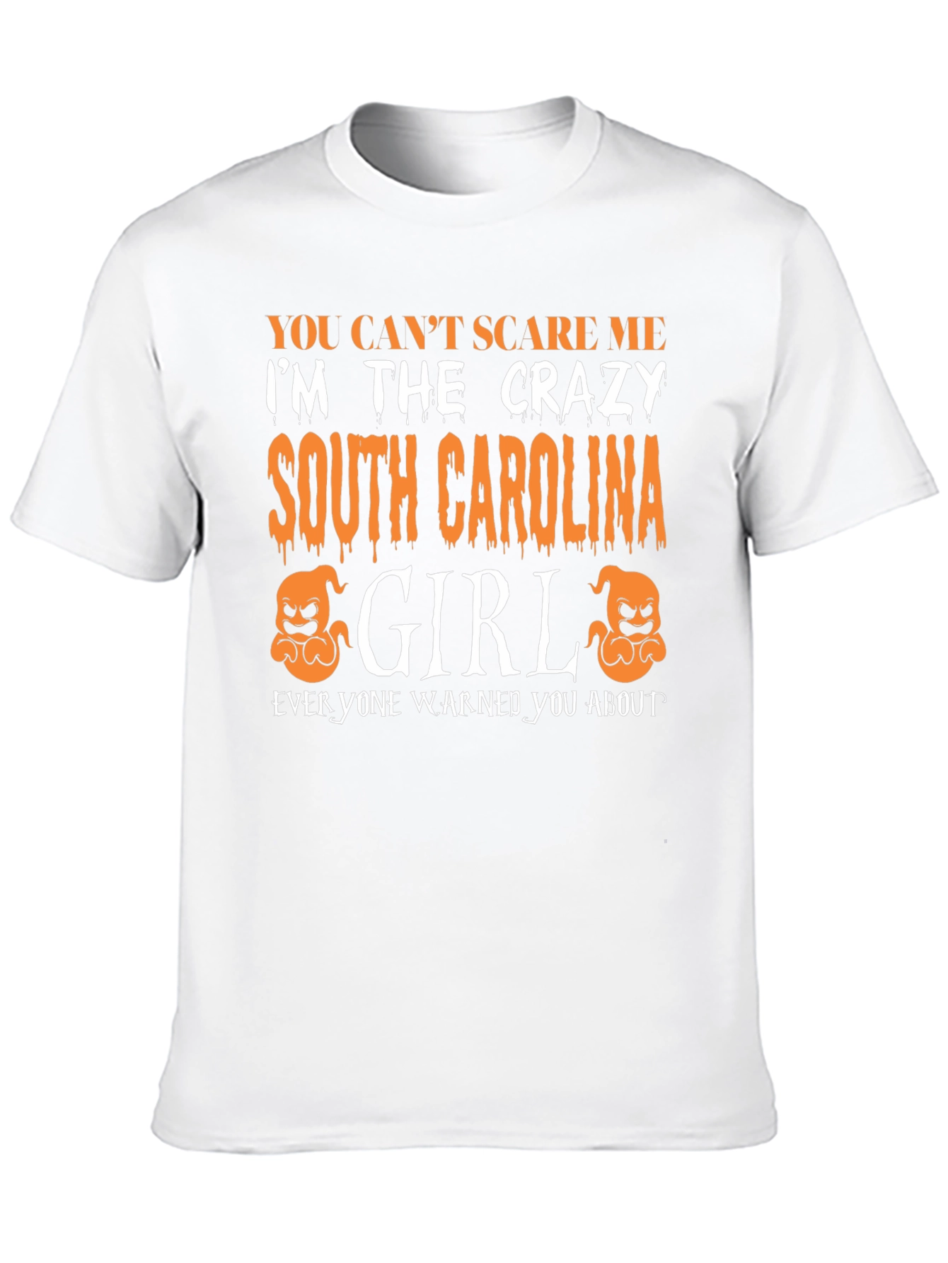 Black Crazy South Carolina Girl T-Shirt Halloween Tee view 10