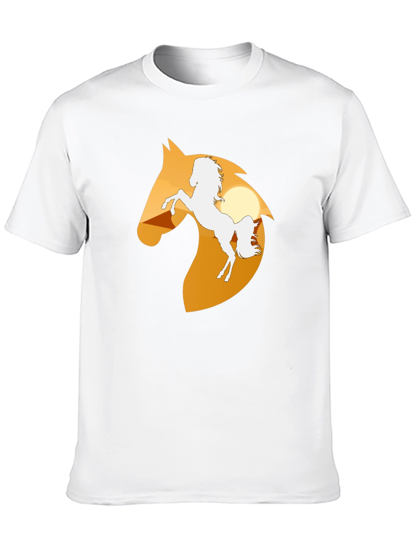 Black Horse Silhouette Graphic Tee - Black view 10