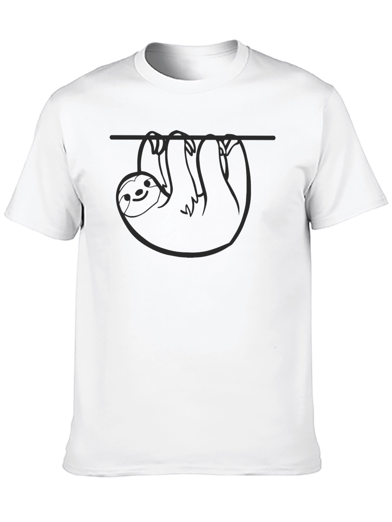 Black Sloth Hang Loose Black Graphic Tee view 10