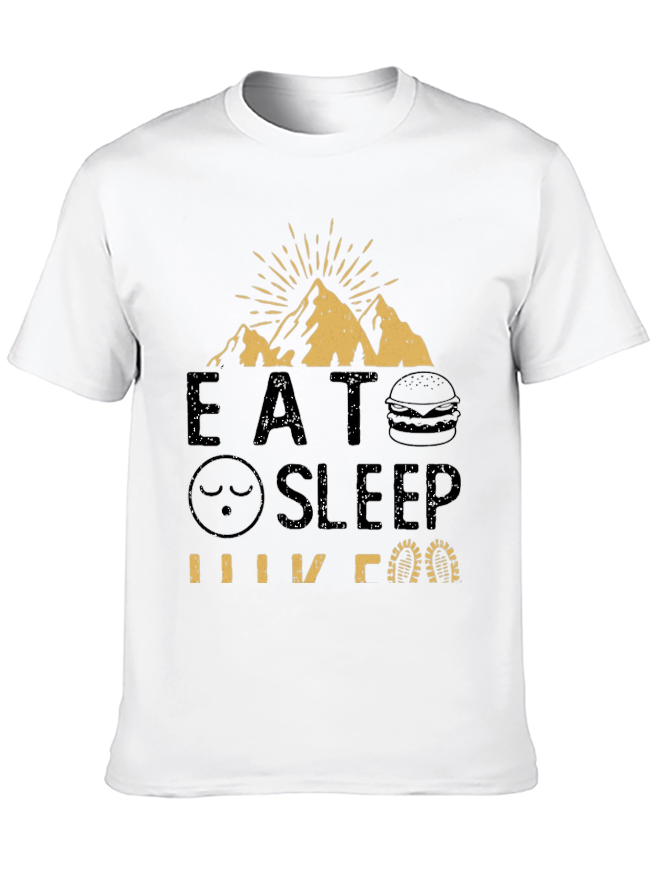 Black Eat Sleep Hike T-Shirt - Adventure Tee view 10