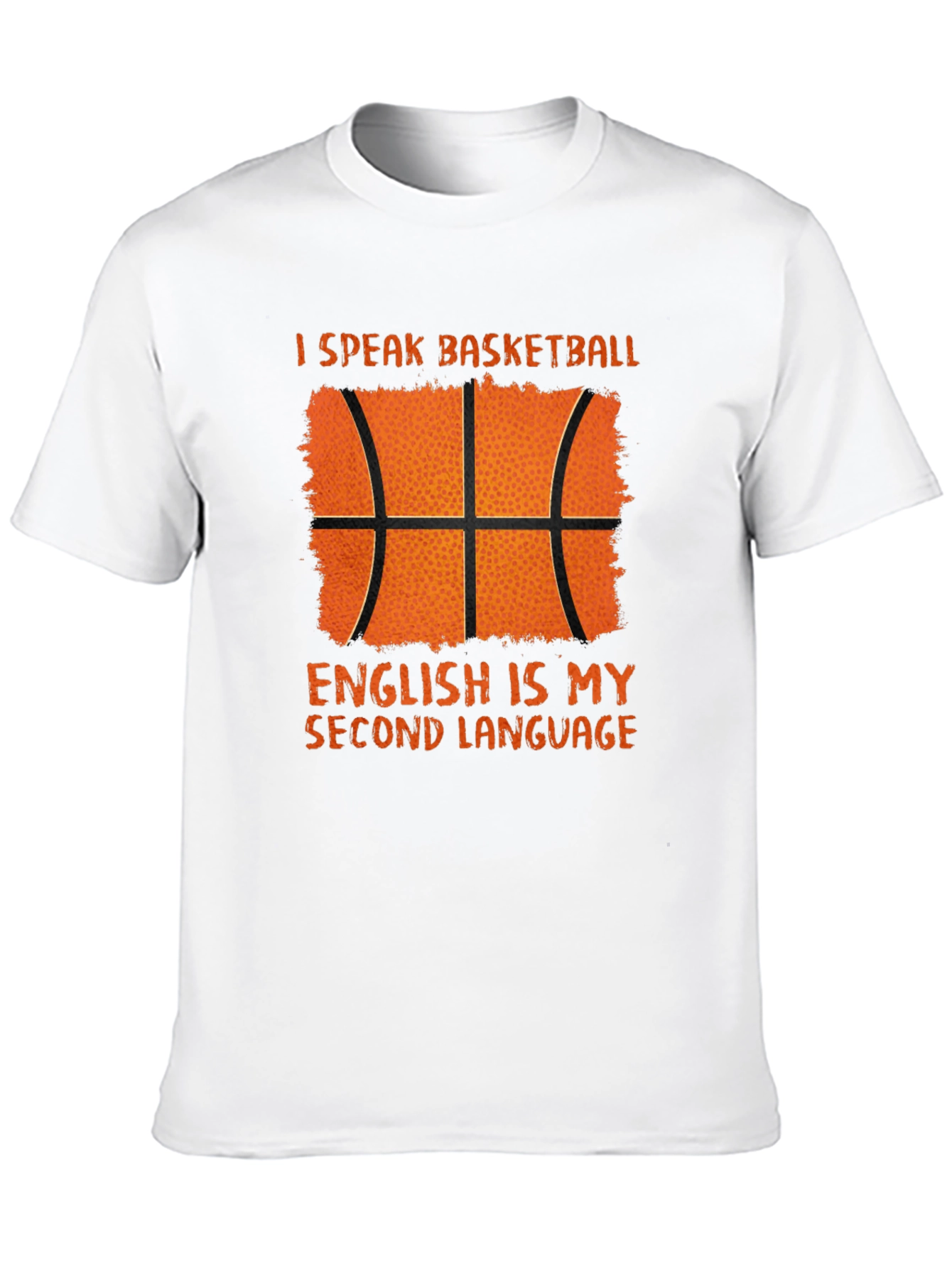 Black Basketball Second Language Graphic T-Shirt view 10
