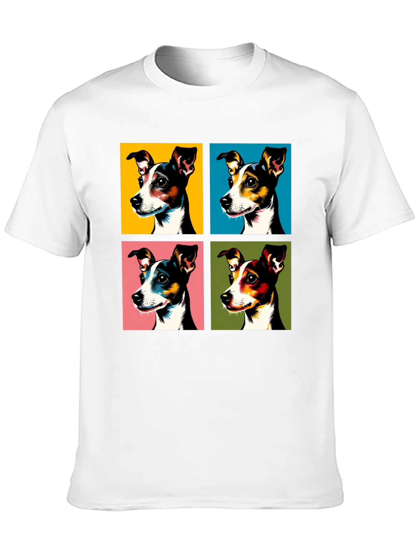 Black Pop Art Dog Graphic Tee - Stylish & Unique view 10
