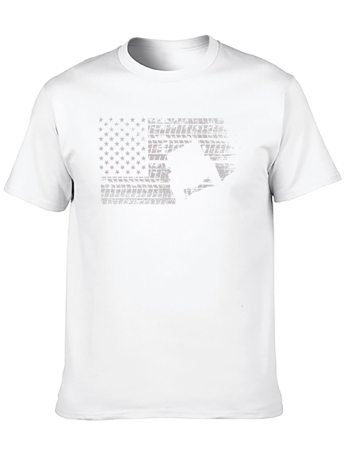 Black American Flag Motorcycle T-Shirt - Black view 10