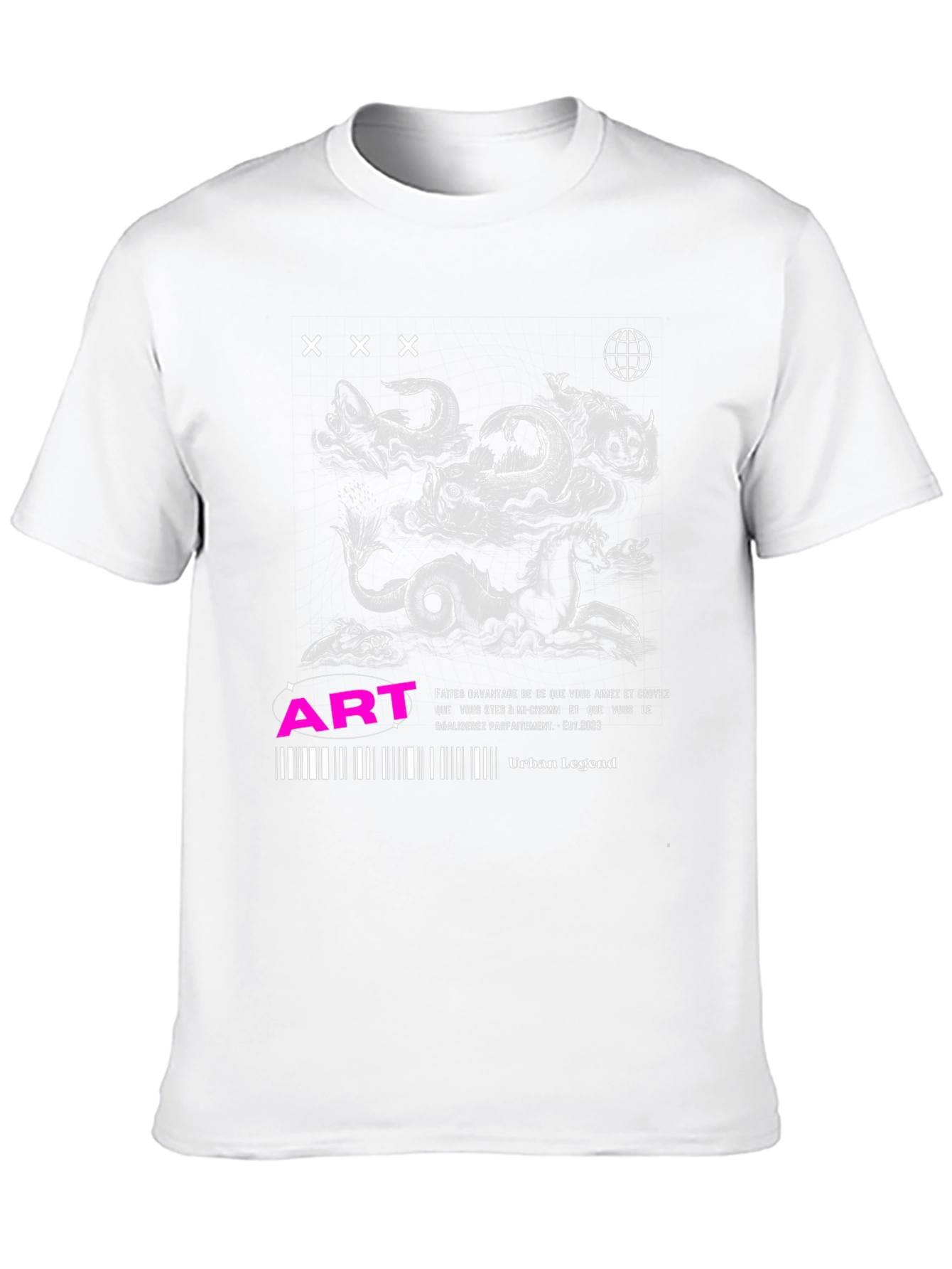 Black Urban Legend Graphic Print T-Shirt view 10