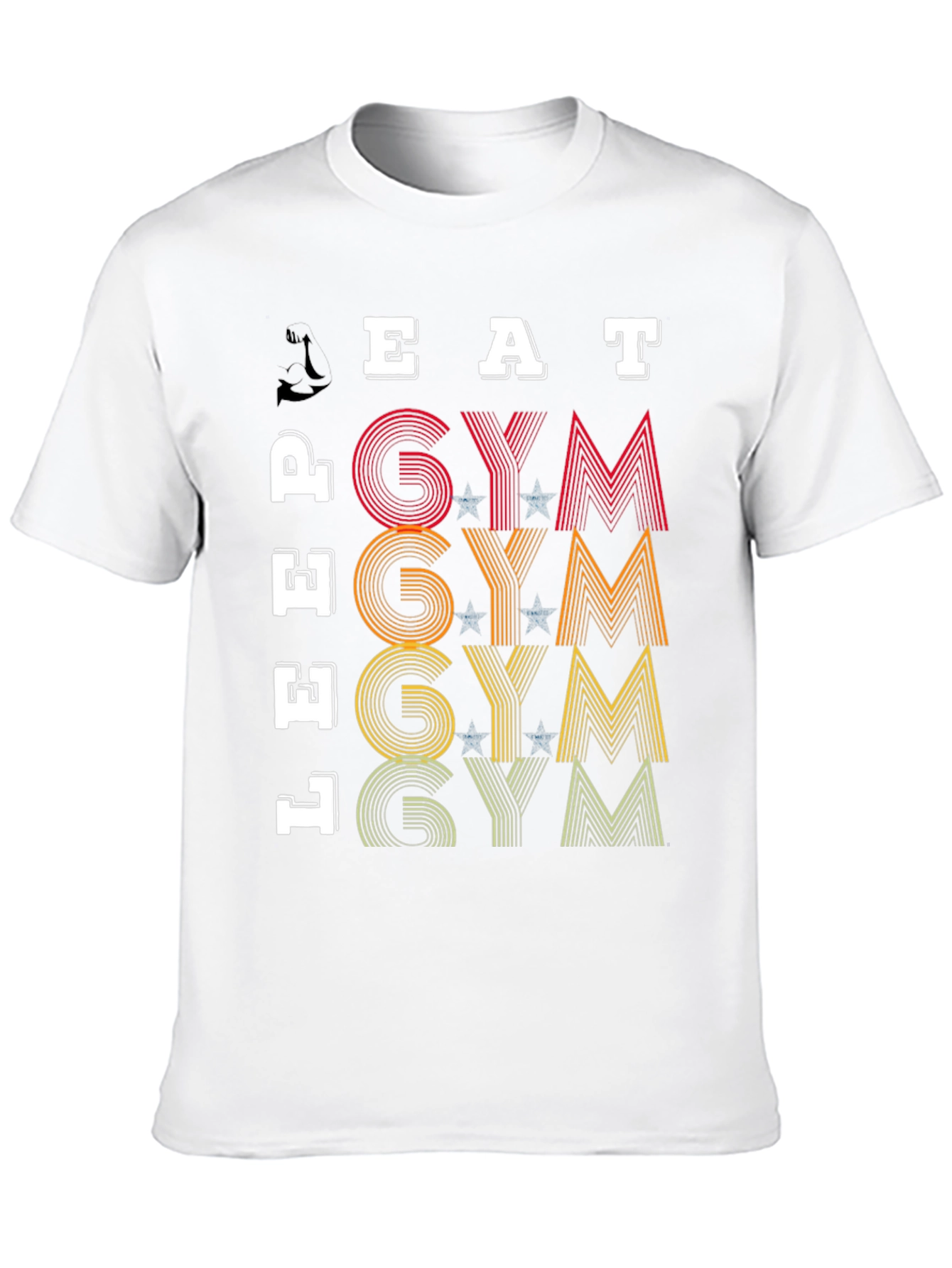 Black Eat, Lift, Gym T-Shirt - Fitness Motivation Tee view 10