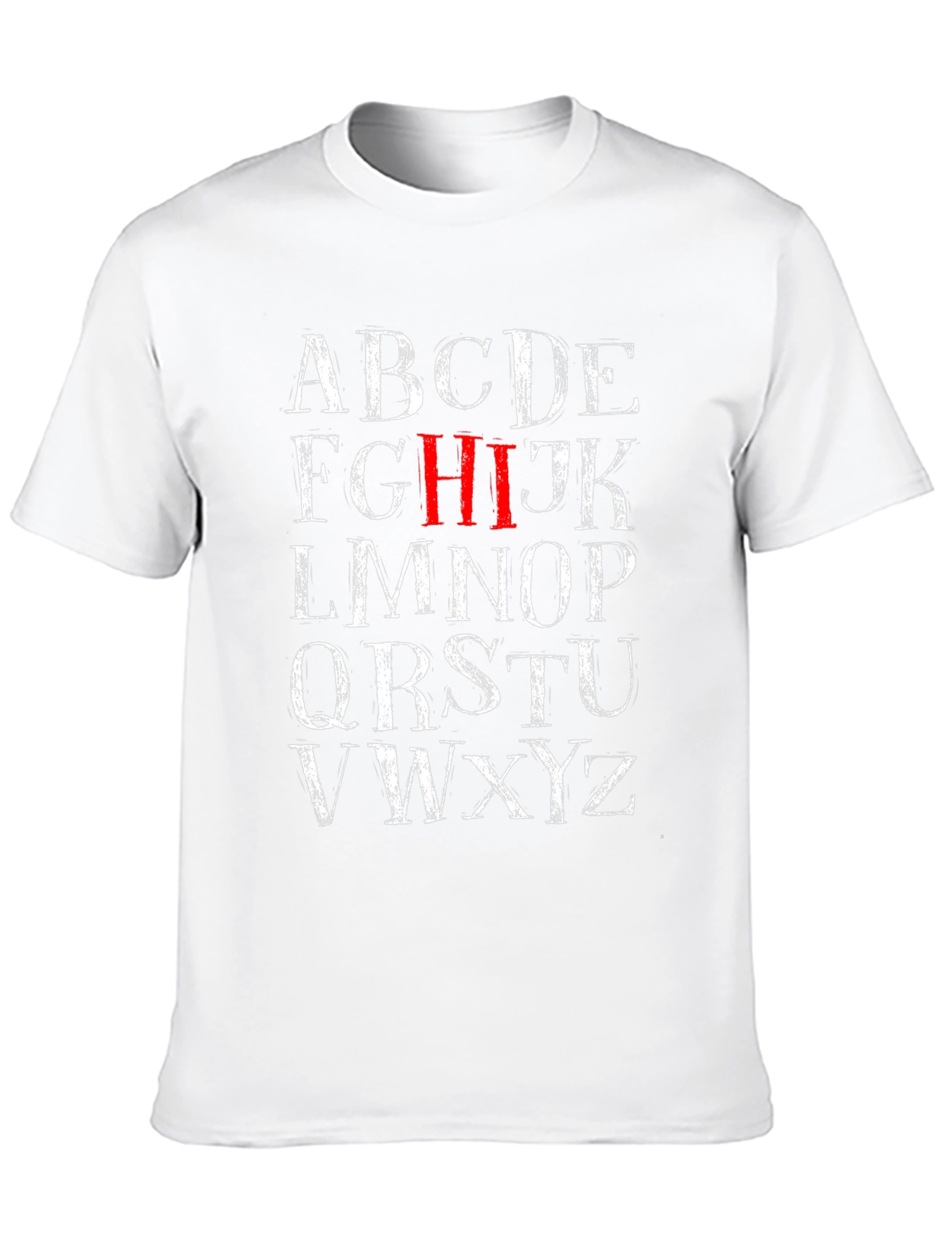 Black Alphabet Letter Graphic Print T-Shirt view 10