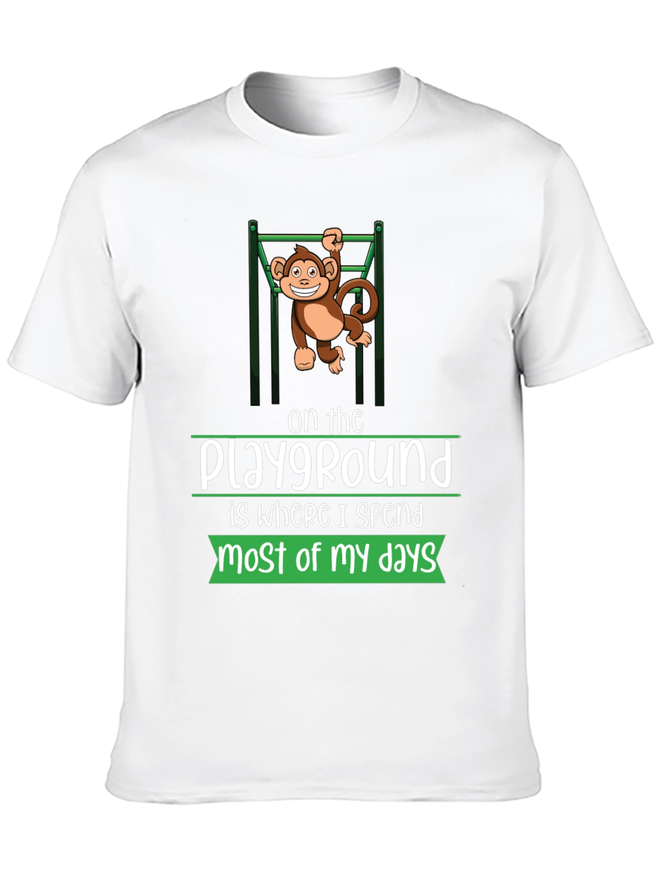 Black Playground Monkey Tee - Comfortable Graphic T-Shirt view 10