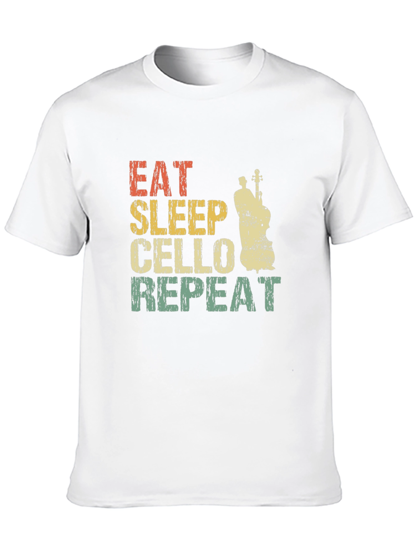 Black Eat Sleep Cello Repeat T-Shirt view 10