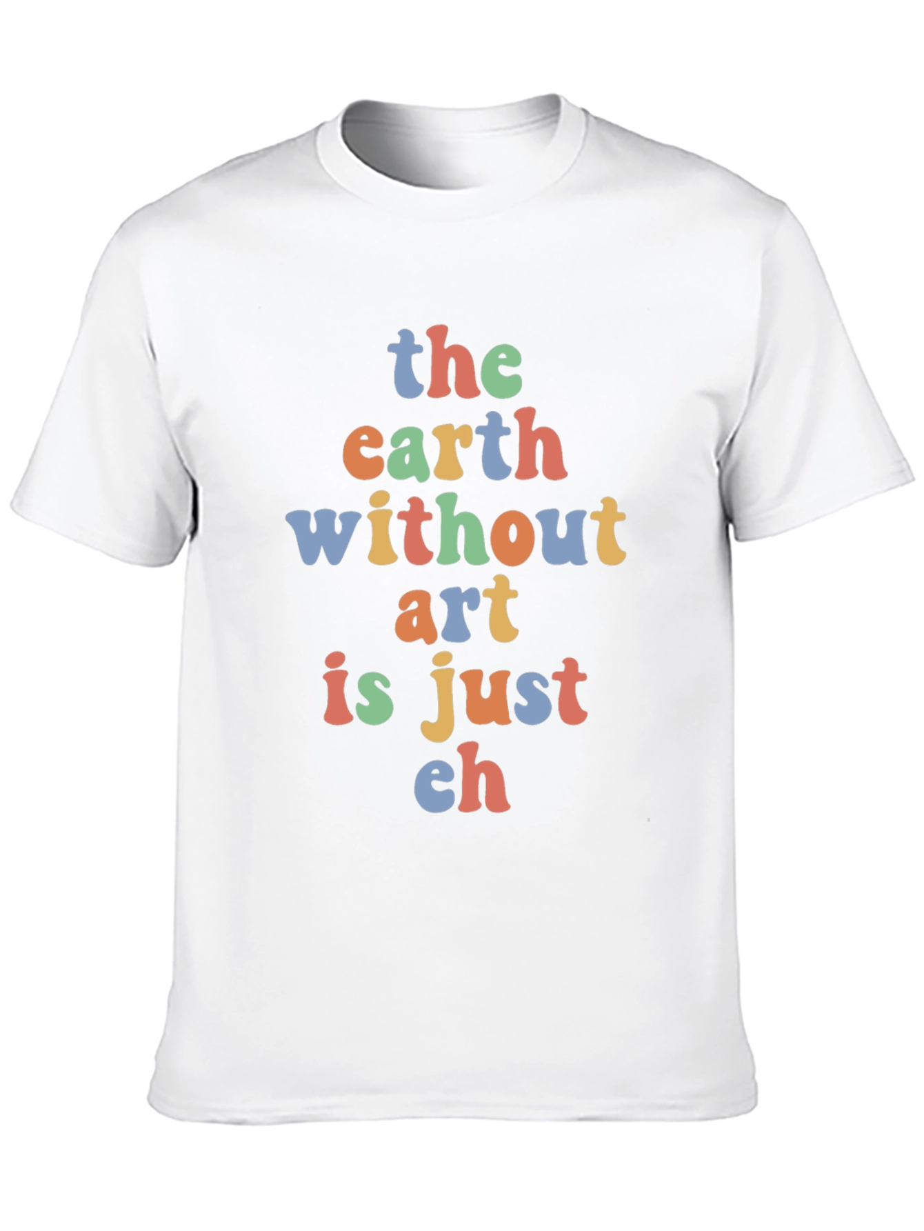 Black Art Lover's T-Shirt: "The Earth Without Art is Just Eh" view 10