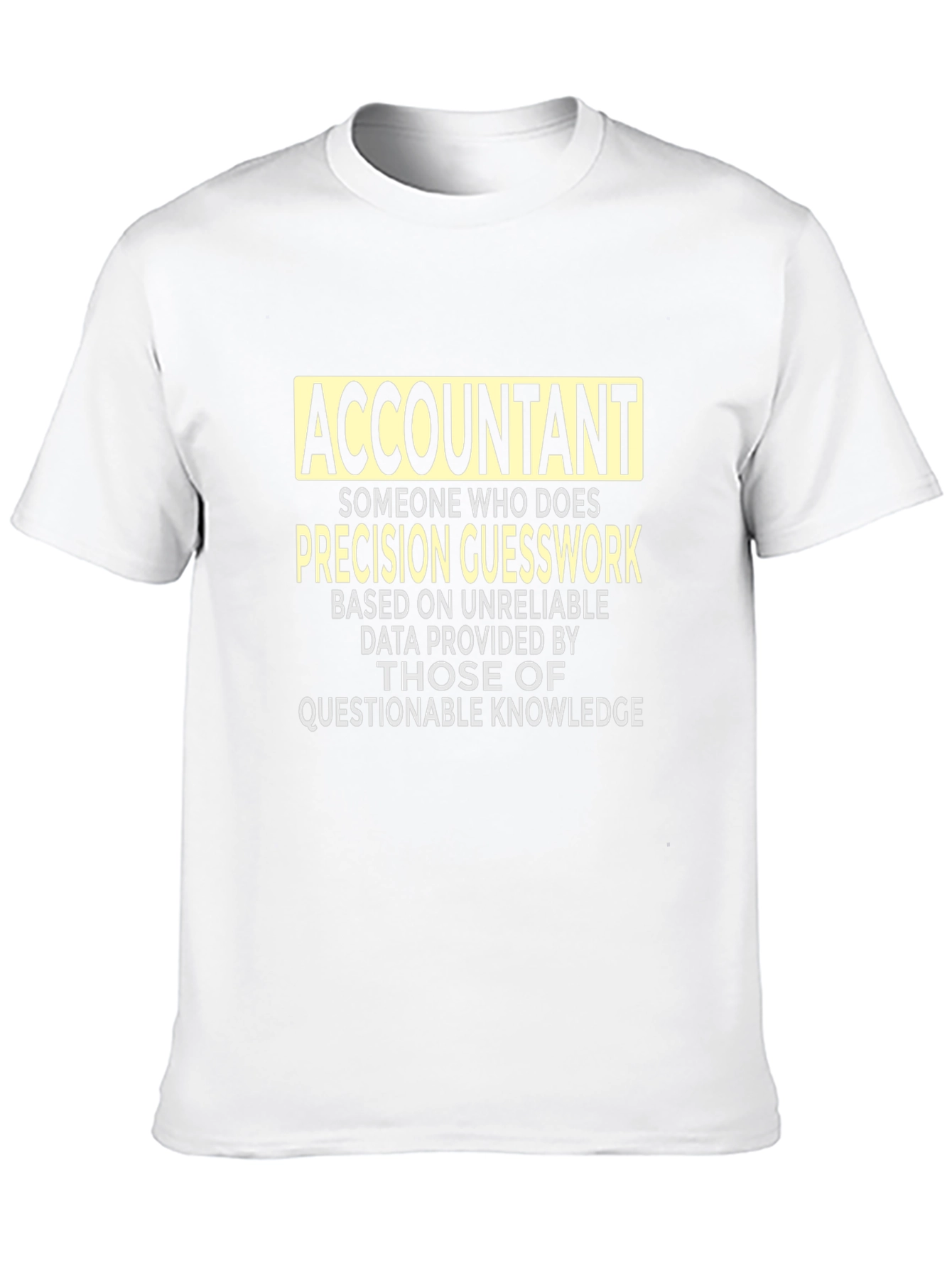 Black Accountant Precision Guesswork Graphic Tee - Black view 10