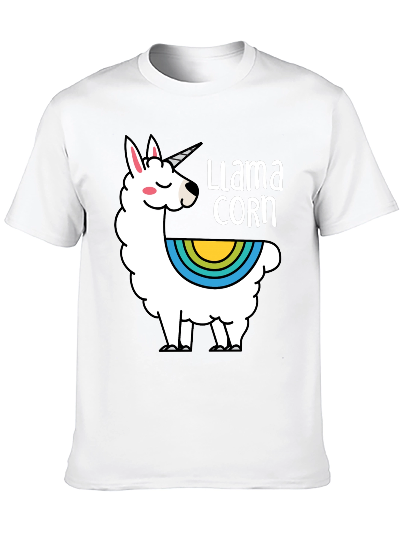 Black Llama Corn Black T-Shirt view 10