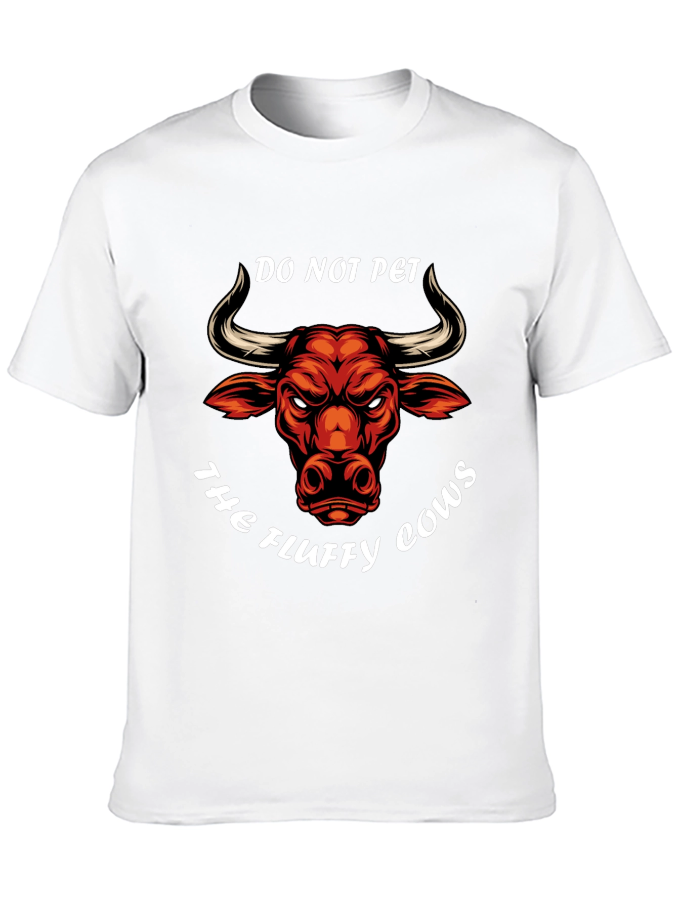 Black Do Not Pet the Fluffy Cows T-Shirt view 10