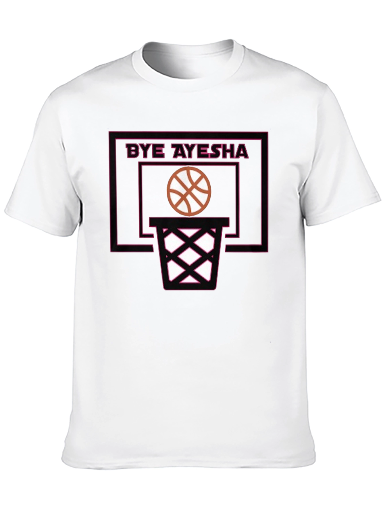 Black Bye Ayesha Basketball T-Shirt - Black view 10