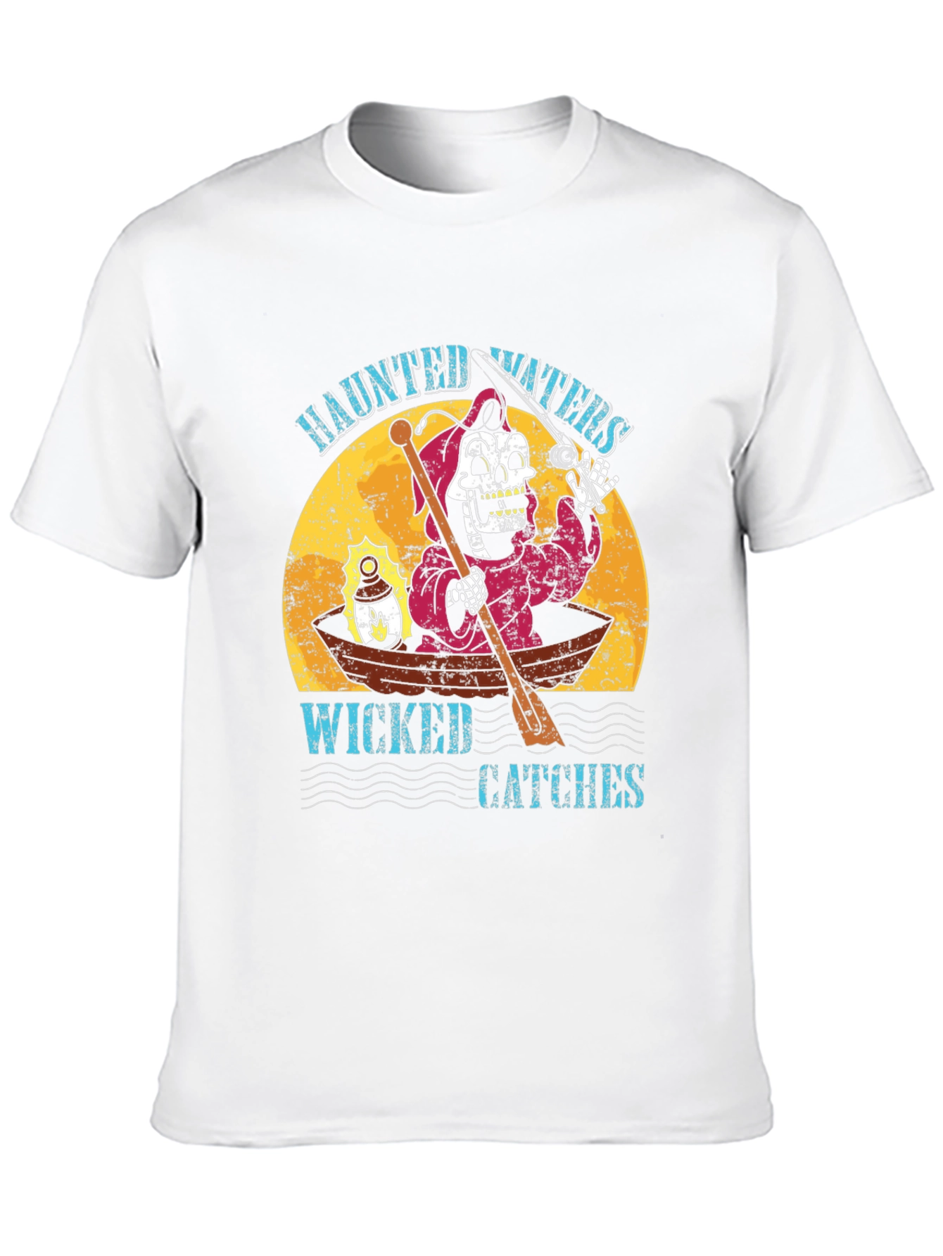 Black Haunted Waters Graphic T-Shirt view 10