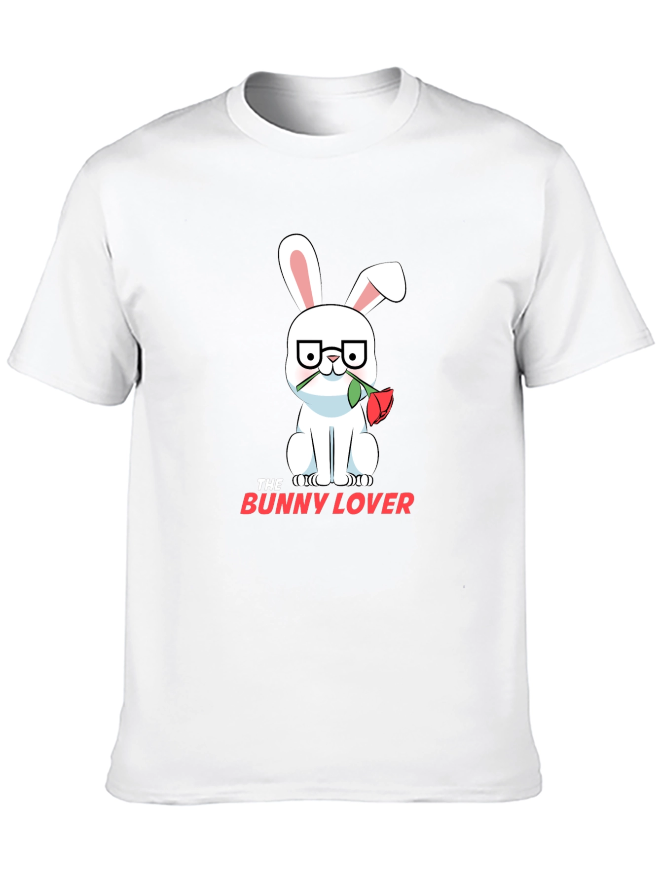 Black The Bunny Lover T-Shirt - Cute Rabbit Design view 10